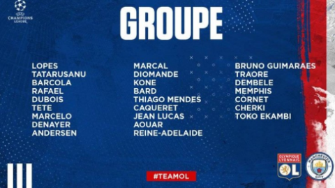 曼城VS里昂！残阵对决+克星魔咒，谁将笑到最后？