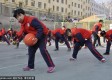西宁水井巷小学千人篮球操 舞动高原冬日阳光