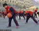 西宁水井巷小学千人篮球操 舞动高原冬日阳光